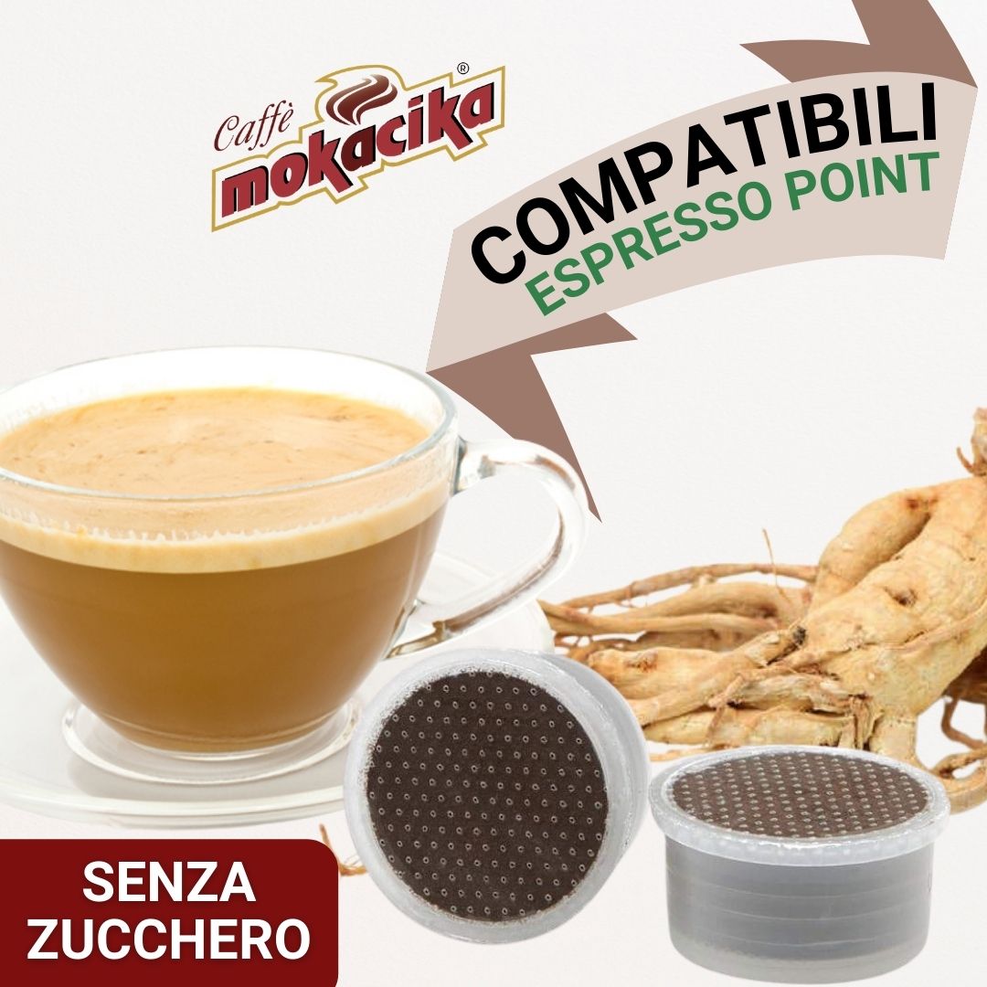 Compatibili Caffè al GINSENG senza zucchero ESPRESSO POINT - Mokacika