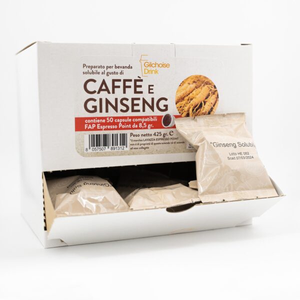 CAFFE' E GINSENG Box Bevanda Solubile Espresso Point - Magikaffè