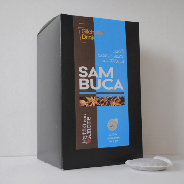 Caffè aromatizzato alla SAMBUCA Cialde ESE 44 mm
