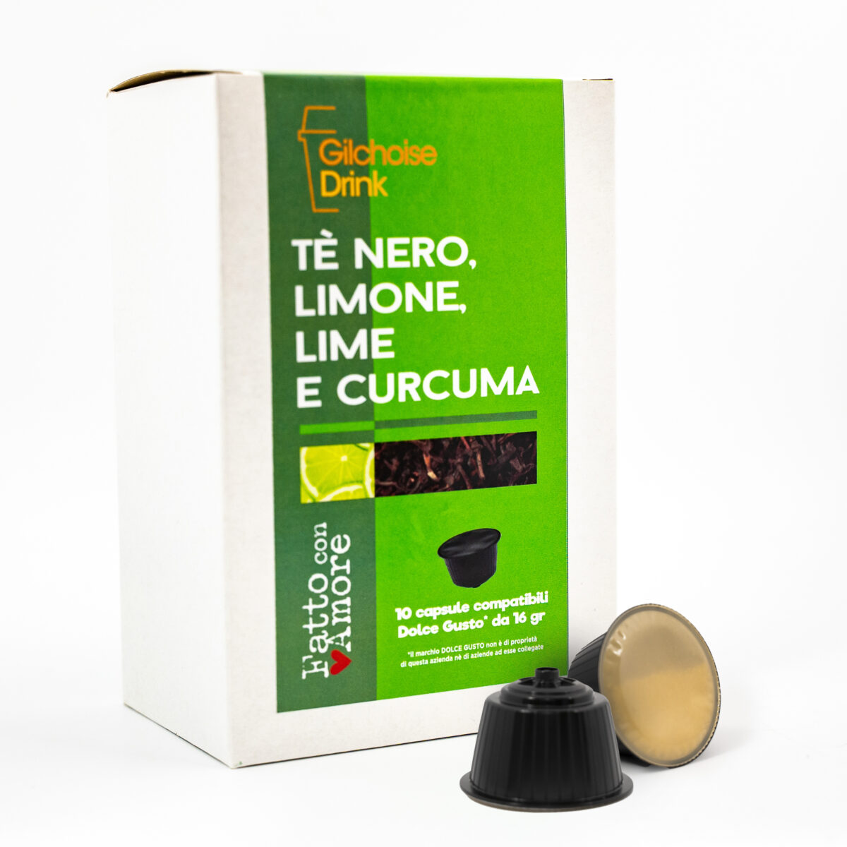 INFUSO THE NERO LIMONE, LIME E CURCUMA Compatibili Dolce Gusto - Magikaffè